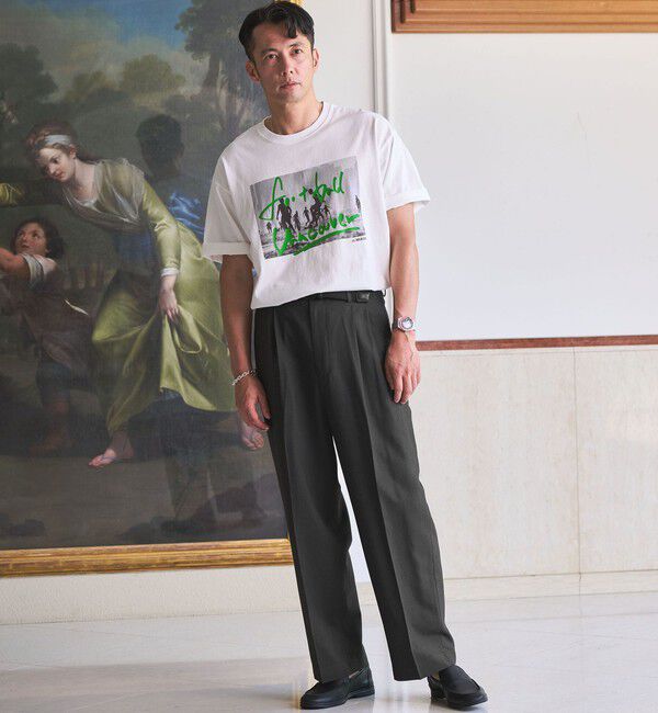 UNITED ARROWS green label relaxing「TR 和紙 2プリーツ スラックス W4」|スラックス|
