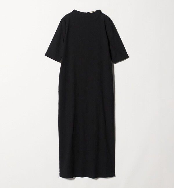 UNITED ARROWS「クレープ ストレート ワンピース ‐ウォッシャブル‐」|ワンピース|BLACK