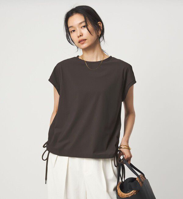 UNITED ARROWS green label relaxing「サイド ドロスト ノースリーブ カットソー」|Tシャツ・カットソー|