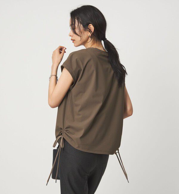 UNITED ARROWS green label relaxing「サイド ドロスト ノースリーブ カットソー」|Tシャツ・カットソー|