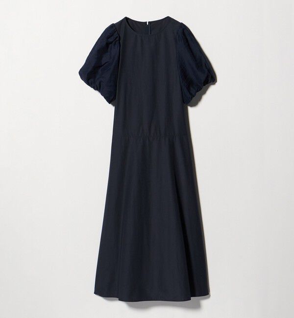 UNITED ARROWS green label relaxing「バルーンスリーブ ドッキング ワンピース」|ワンピース|NAVY