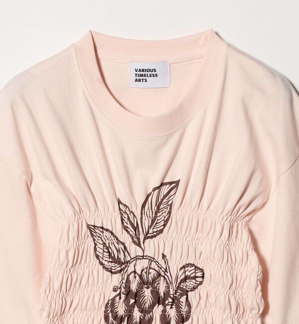 UNITED ARROWS green label relaxing「【別注】＜Various Timeless Arts＞シャーリング プリント Tシャツ」|Tシャツ・カットソー|