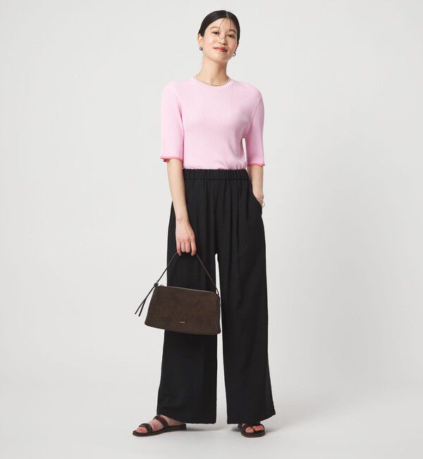 UNITED ARROWS green label relaxing「［size SHORTあり］【WEB限定】＜at ease＞ドロスト ワイド パンツ」|その他|