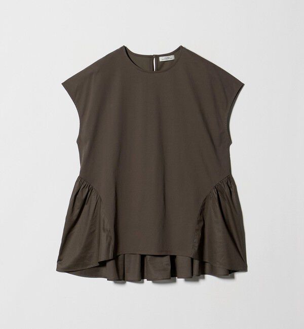 UNITED ARROWS green label relaxing「エアリー ボリューム カットソー 接触冷感」|Tシャツ・カットソー|DK.BROWN