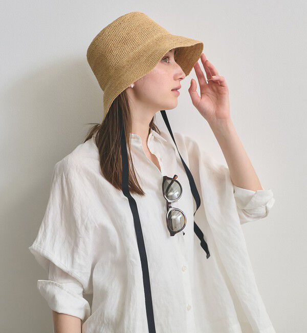 UNITED ARROWS「ラフィア/リボン ハット UV」|ハット|NATURAL