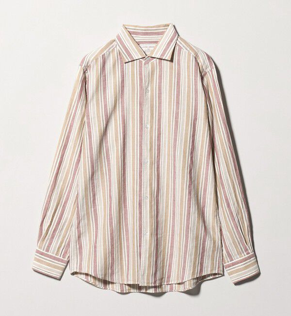 UNITED ARROWS「リネン/コットン ストライプ オープンカラーシャツ」|シャツ・ブラウス|