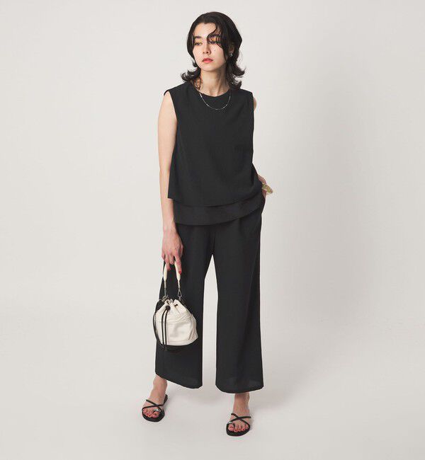 UNITED ARROWS green label relaxing「【結論シリーズ】ダブルフレアオールインワン［size SHORT/TALLあり］」|オールインワン|