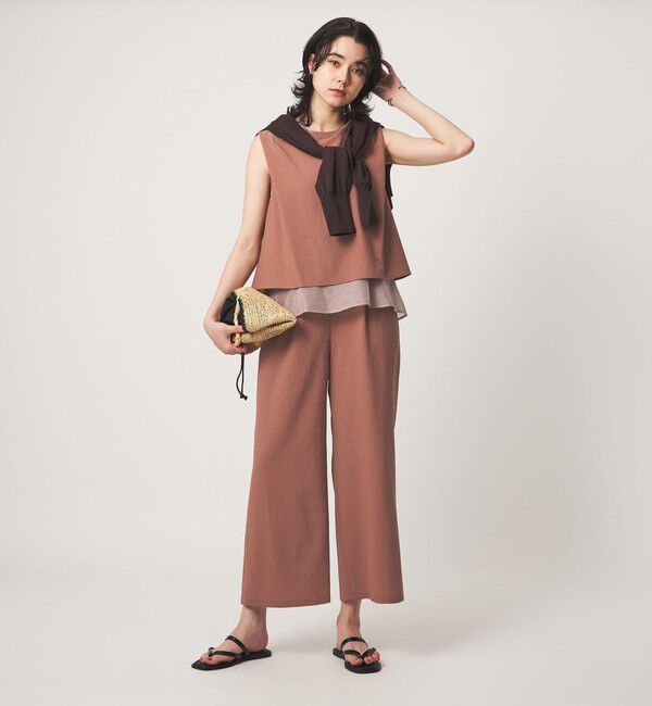 UNITED ARROWS green label relaxing「【結論シリーズ】ダブルフレアオールインワン［size SHORT/TALLあり］」|オールインワン|