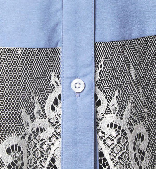 UNITED ARROWS green label relaxing「【WEB限定】＜at ease＞スソ レース ブラウス UVカット 通気性」|シャツ・ブラウス|