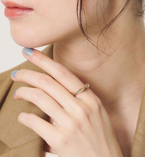 BEAUTY&YOUTH UNITED ARROWS「ミックスカラー クロス リング」|リング|その他1