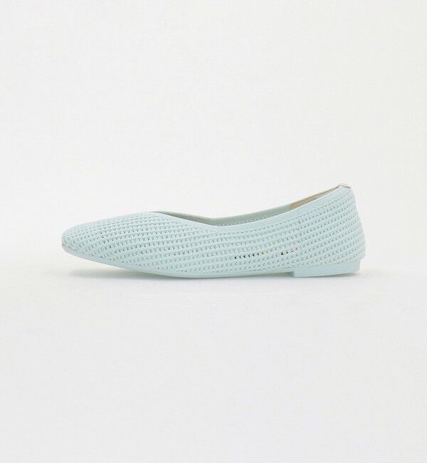 UNITED ARROWS green label relaxing「ウェルネスシアー スクエア V フラットシューズ / ニットシューズ」|ローファー|