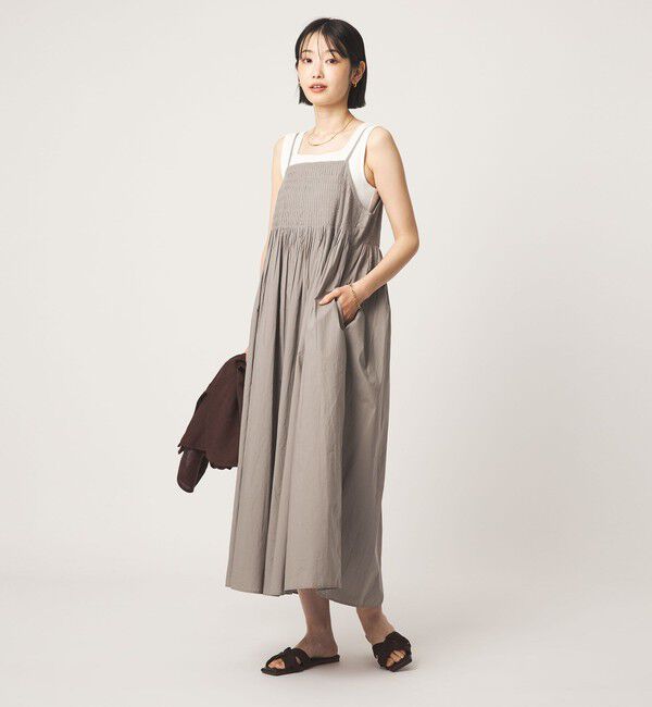 UNITED ARROWS green label relaxing「メニータック キャミソール ワンピース」|ワンピース|
