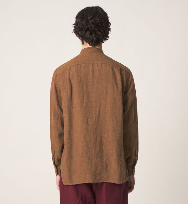 UNITED ARROWS「LIBECO リネン バンドカラー シャツ」|シャツ・ブラウス|