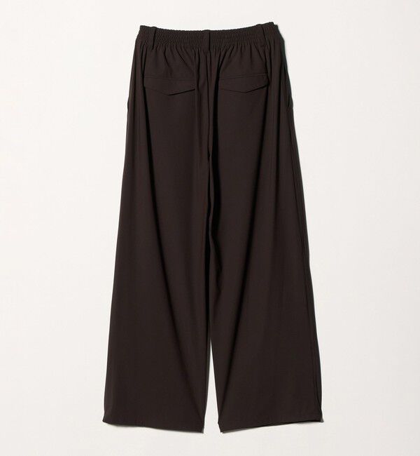 UNITED ARROWS「ジャージー タック ワイドパンツ ‐ウォッシャブル‐」|スラックス|