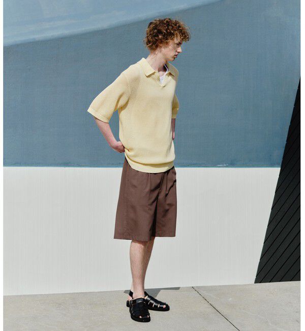 UNITED ARROWS green label relaxing「コットン ナイロン メッシュ スキッパー 半袖 ポロシャツ」|ポロシャツ|