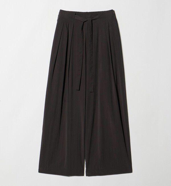 BEAUTY&YOUTH UNITED ARROWS「セルロースブレンド  ベルトループ ワイドパンツ ウォッシャブル」|その他|DK.BROWN