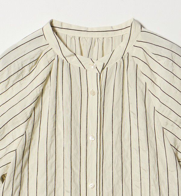 UNITED ARROWS green label relaxing「スタンド ストライプ ブラウス」|シャツ・ブラウス|