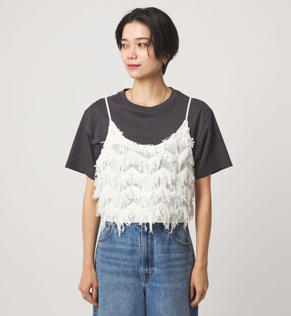 UNITED ARROWS green label relaxing「ファンシー ニット キャミソール」|キャミソール|