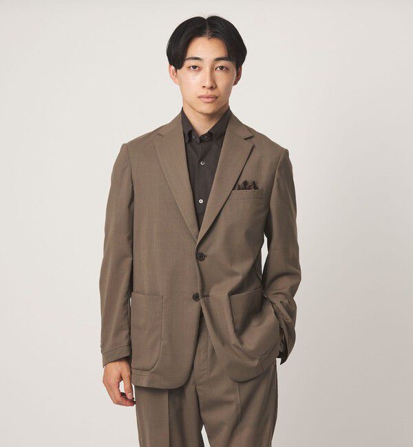 UNITED ARROWS green label relaxing「A+ air TWトロピカル 無地 2B リラックス 2P セットアップ ジャケット -ウォッシャブル・通気性-」|テーラードジャケット|