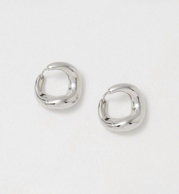BEAUTY&YOUTH UNITED ARROWS「ヒネリ スクエア ピアス」|ピアス|SILVER