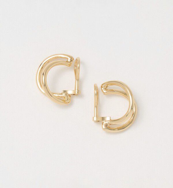 BEAUTY&YOUTH UNITED ARROWS「ハーフカーブライン イヤリング」|イヤリング|GOLD