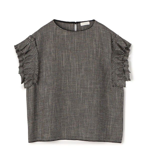Ballsey「【WEB・一部店舗限定】カラミ フリルスリーブブラウス」|シャツ・ブラウス|18 ブラック系