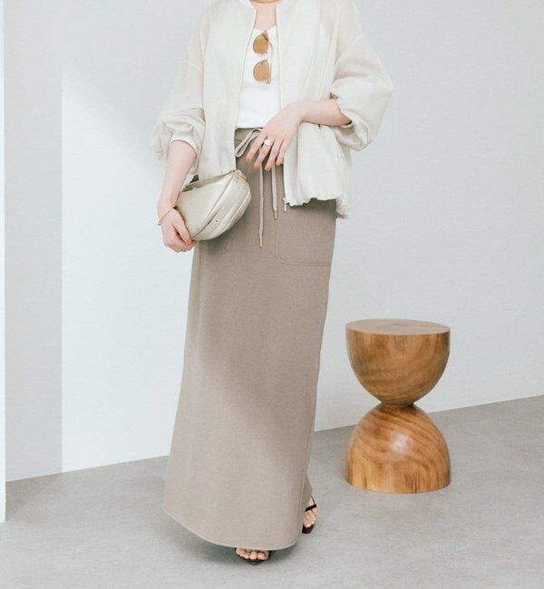  「【上品な艶感が華やかな印象に/軽量/手洗い可】グロッシーシアーブルゾン」|ブルゾン・スタジャン|