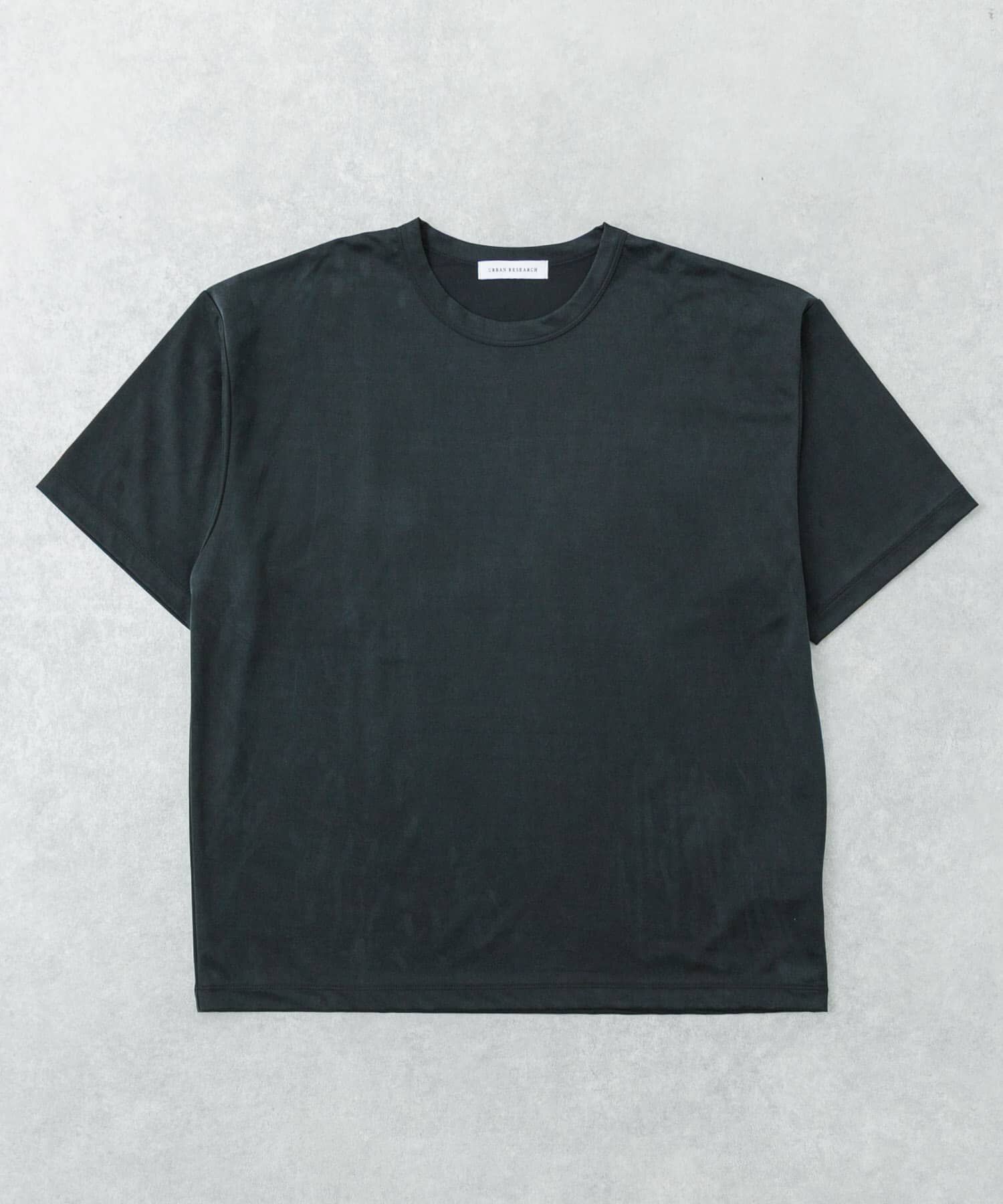 URBAN RESEARCH「『洗濯可』WASHABLE CUPRO T-SHIRTS」|Tシャツ・カットソー|ブラック