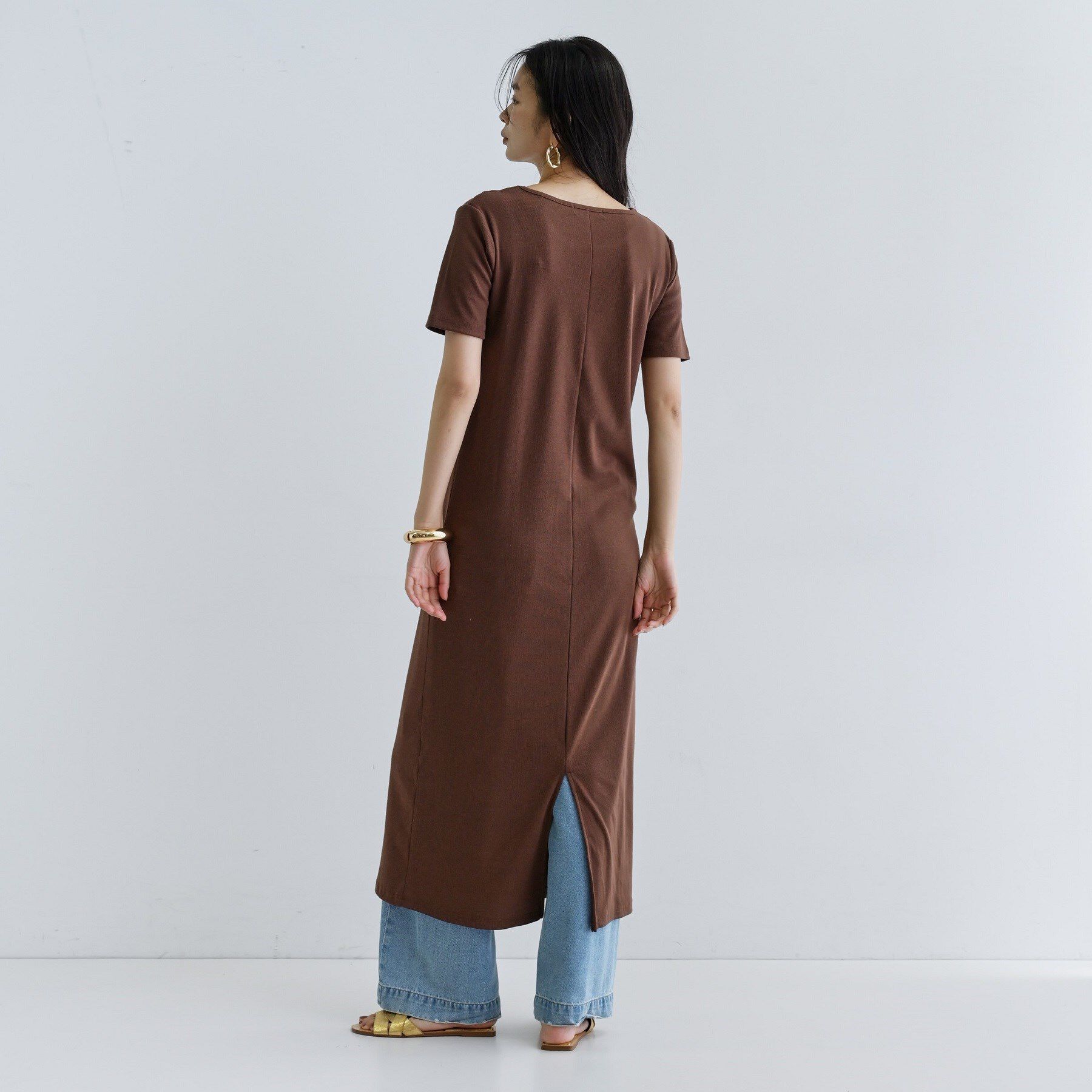 GALLEST「【一部店舗限定】リブカットソーワンピース」|ワンピース|