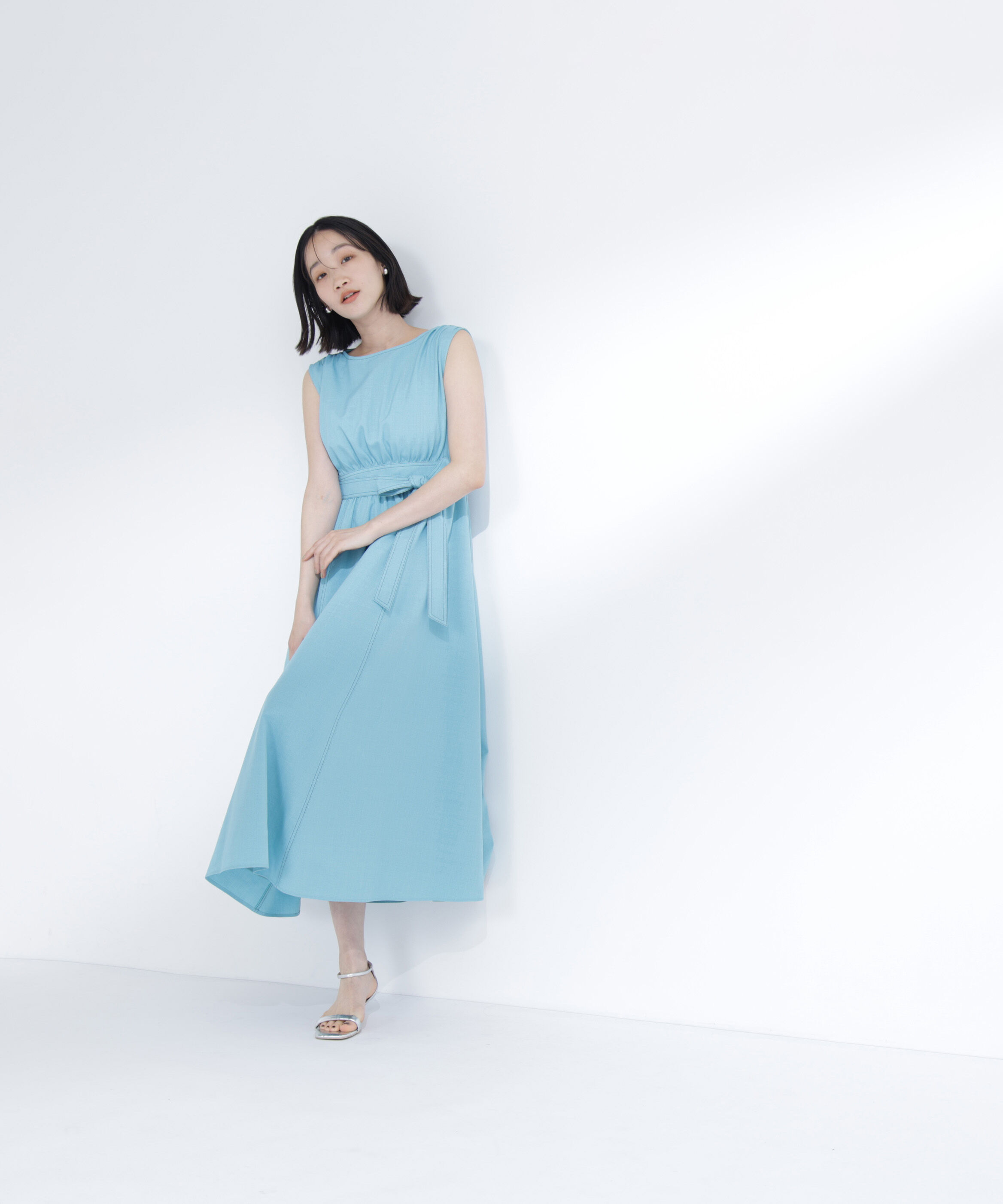  「ベルテッドステッチワンピース」|ワンピース|