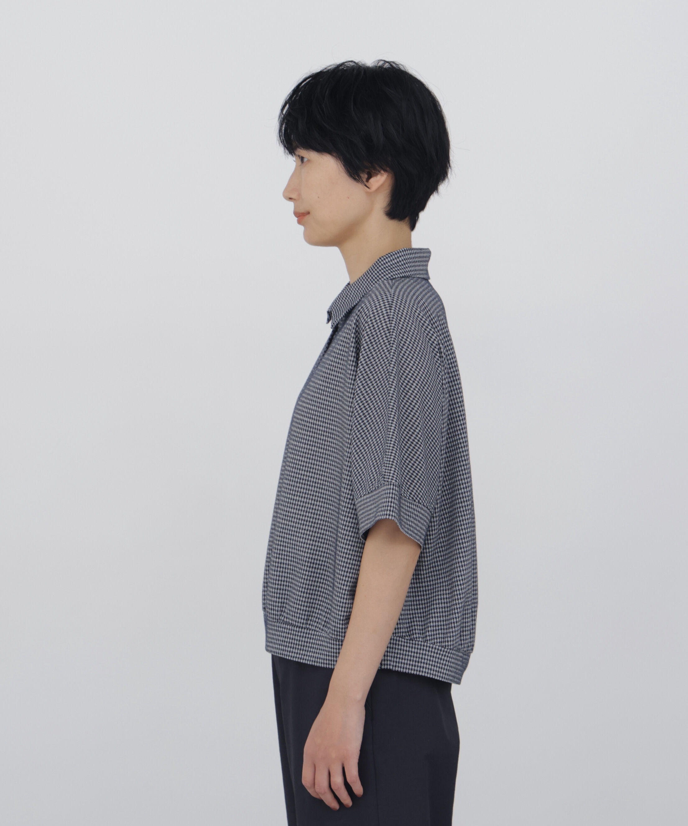  「◆フィンリーチェック衿付きカットソー」|Tシャツ・カットソー|