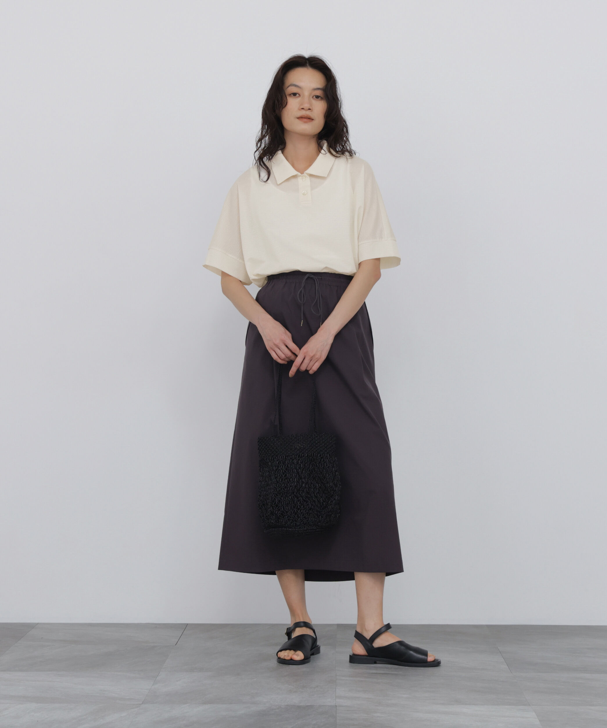  「◆フィンリーチェック衿付きカットソー」|Tシャツ・カットソー|