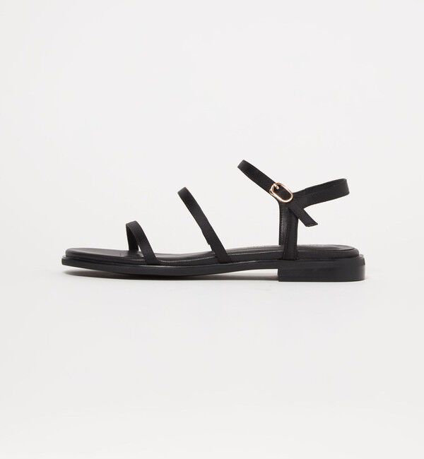 ODETTE E ODILE「【WEB限定】トリプルナローストラップ サンダル15■&uarr;」|サンダル|BLACK