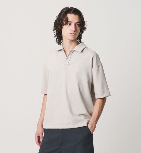 BEAUTY&YOUTH UNITED ARROWS「Air Dobby ワイドテーパード ポロシャツ ヨコストレッチ 吸水速乾 ウォッシャブル」|Tシャツ・カットソー|