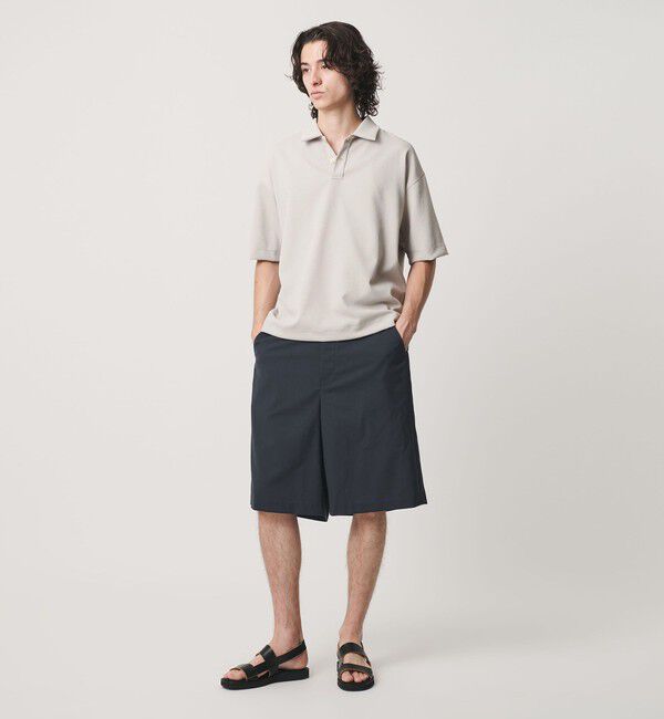 BEAUTY&YOUTH UNITED ARROWS「Air Dobby ワイドテーパード ポロシャツ ヨコストレッチ 吸水速乾 ウォッシャブル」|Tシャツ・カットソー|