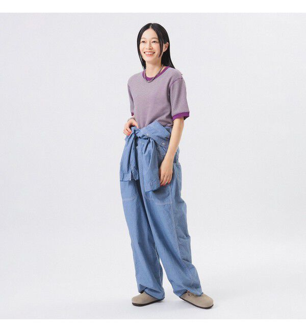 BEAMSBOY「【別注】Healthknit / ワッフル ボーダー Tシャツ」|Tシャツ・カットソー|