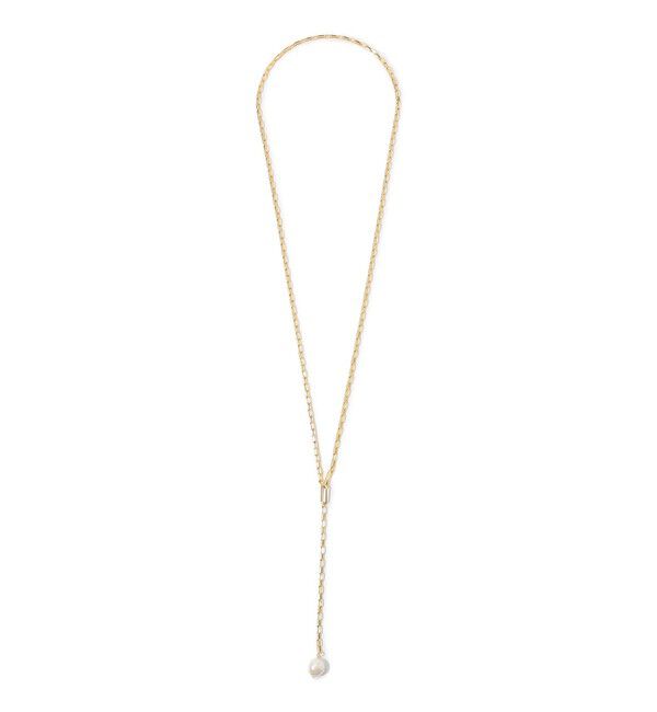 TOMORROWLAND GOODS「【別注】januka Chain w/Pearl ロングネックレス」|ネックレス|92 ゴールド系