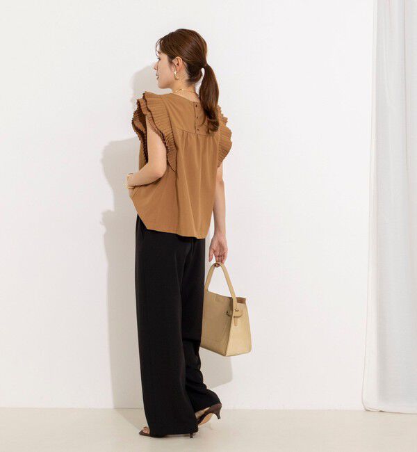 NOLLEY'S「【WEB＆一部店舗限定カラー】《セットアップ対応》ジョーゼットイージーワイドパンツ」|その他|
