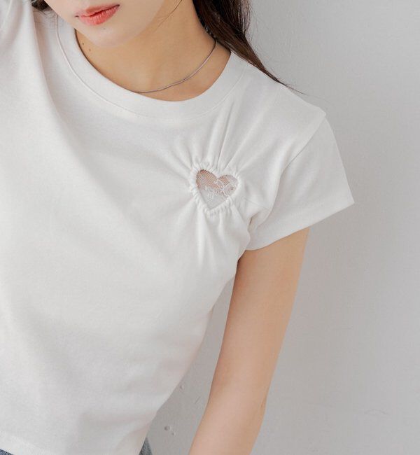  「ハートデザインチビT」|Tシャツ・カットソー|