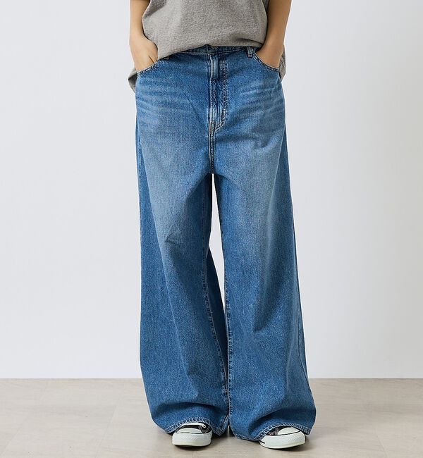 ABAHOUSE「【NEEDBY heritage/ニードバイヘリテージ】HUNK（ハンク）ミッド」|デニム|インディゴ