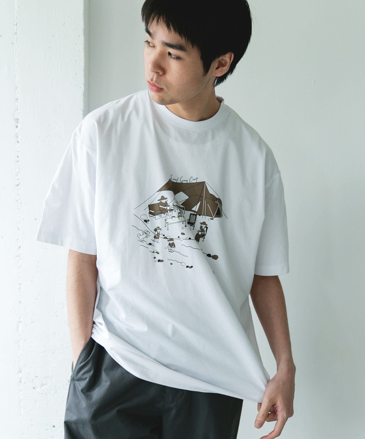 URBAN RESEARCH DOORS「『別注』Snow Peak Apparel&times;DOORS　WA/AC FAMILY CAMP T-SHIRTS」|Tシャツ・カットソー|