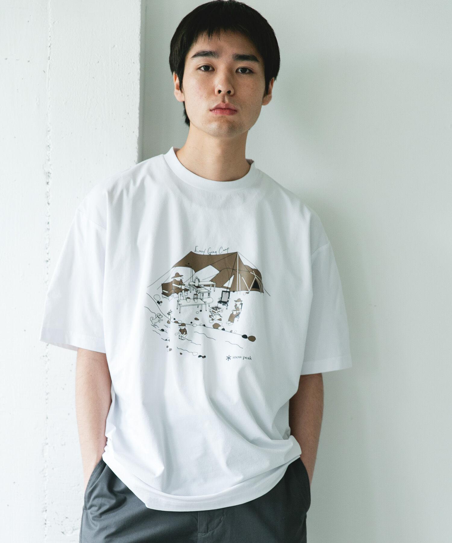 URBAN RESEARCH DOORS「『別注』Snow Peak Apparel&times;DOORS　WA/AC FAMILY CAMP T-SHIRTS」|Tシャツ・カットソー|