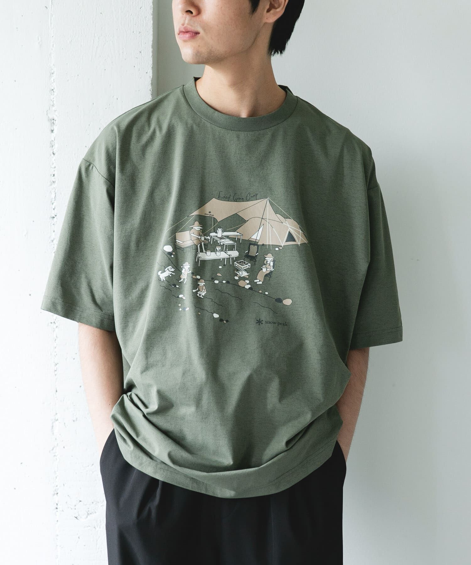 URBAN RESEARCH DOORS「『別注』Snow Peak Apparel&times;DOORS　WA/AC FAMILY CAMP T-SHIRTS」|Tシャツ・カットソー|