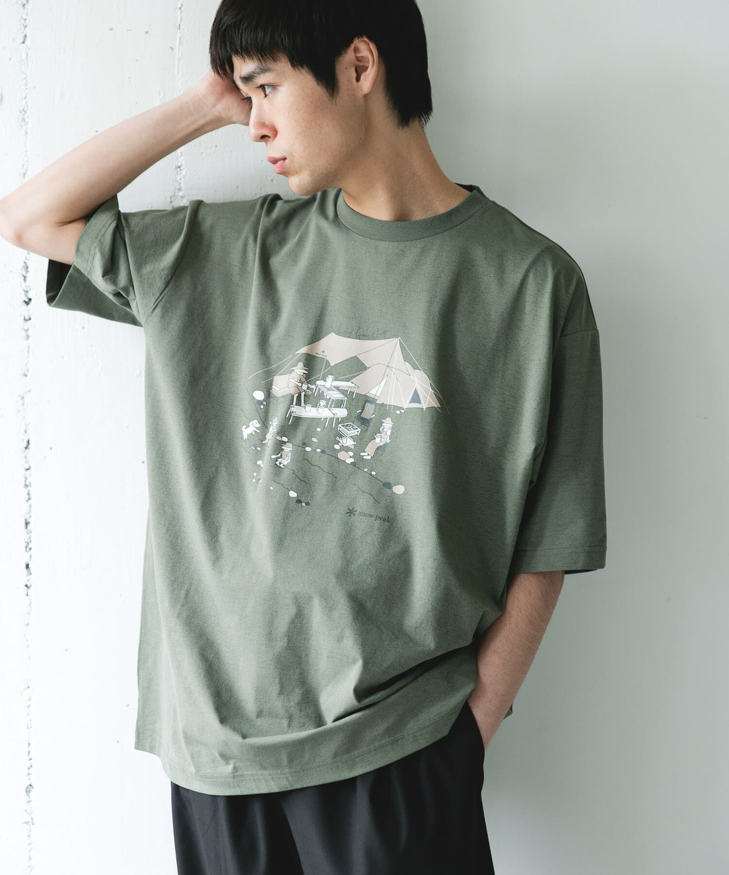 URBAN RESEARCH DOORS「『別注』Snow Peak Apparel&times;DOORS　WA/AC FAMILY CAMP T-SHIRTS」|Tシャツ・カットソー|