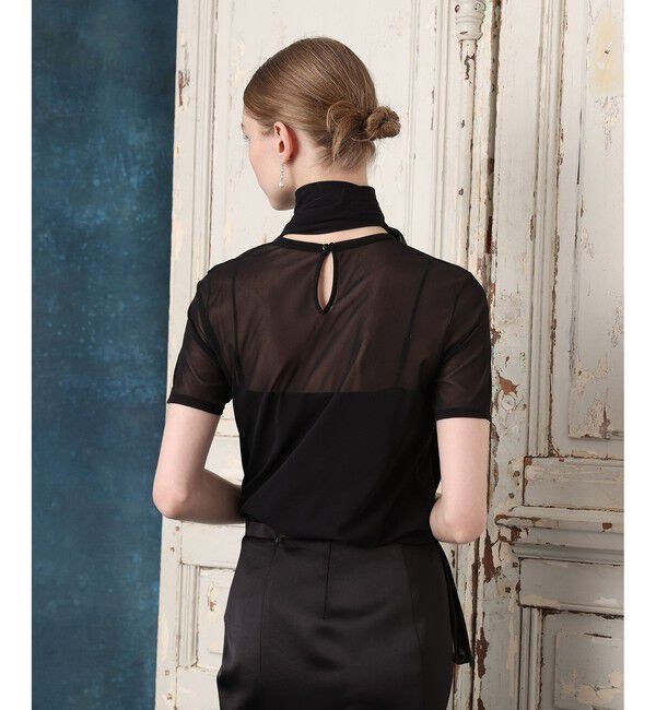 LOULOU WILLOUGHBY「【LOULOU WILLOUGHBY】ボウタイツキチュールトップス」|Tシャツ・カットソー|