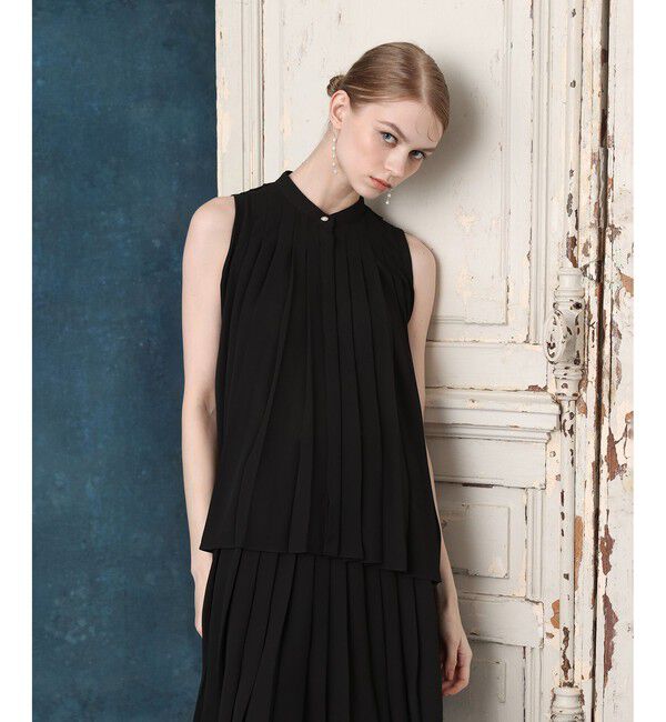 LOULOU WILLOUGHBY「【LOULOU WILLOUGHBY】プリーツスリットブラウス」|シャツ・ブラウス|