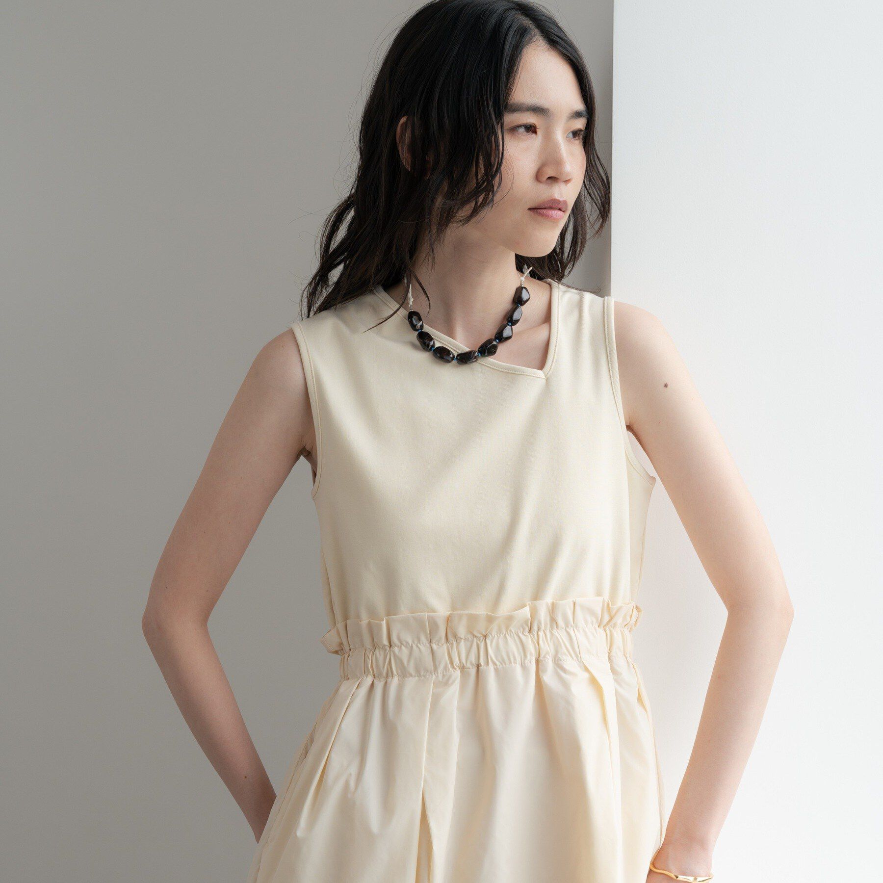 GALLEST「コンビコクーンワンピース」|ワンピース|