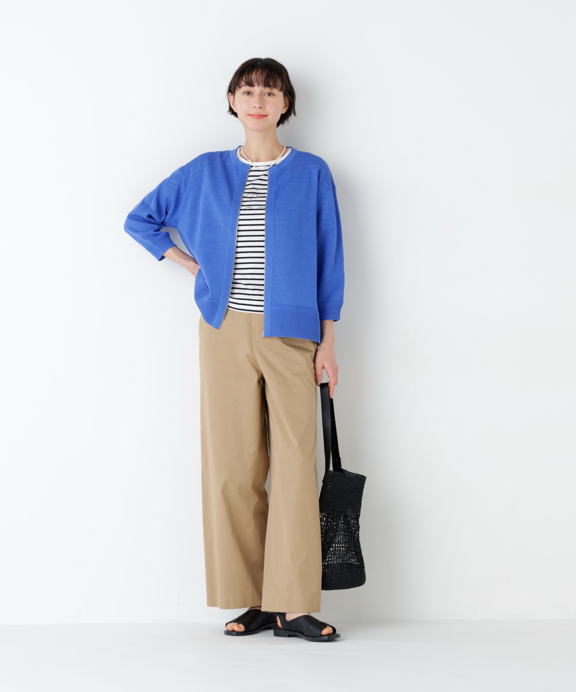  「《名品 / 洗える / 4ｶﾗｰ展開》ﾊｲｹﾞｰｼﾞｷﾞﾏ ｼﾞｯﾌﾟｱｯﾌ  」|ニット・セーター|