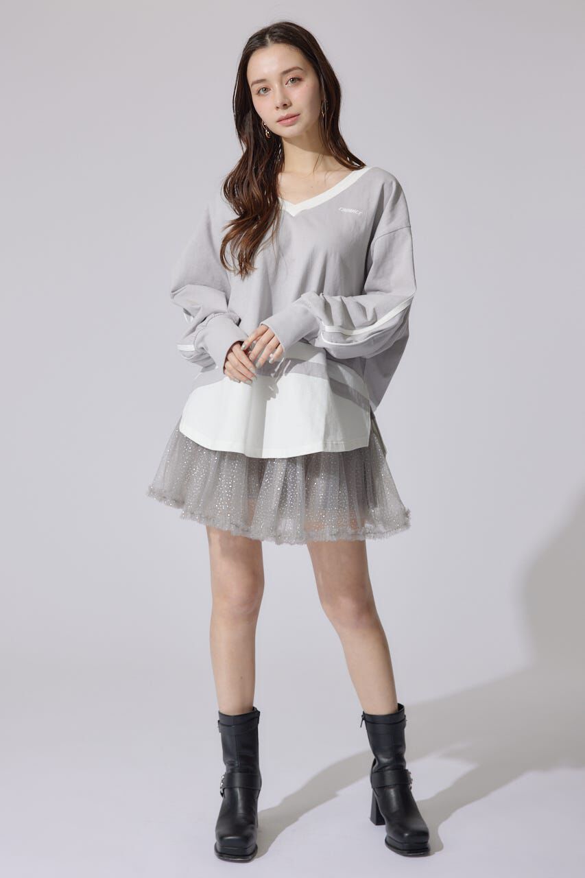 rienda「ユニフォームレディーロンT」|Tシャツ・カットソー|