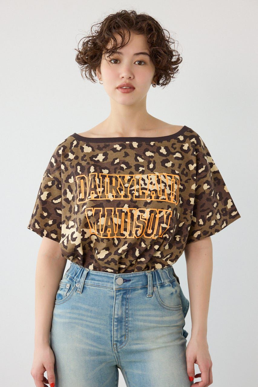 RODEO CROWNS「アソートオフショルダートップス」|Tシャツ・カットソー|柄BRN5